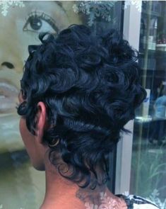 Body Wave Hairstyles, Wave Hairstyles, Finger Waves Short Hair, Chic Short Hair, Atlanta Artist, Short Hair Images, Hairstyles Black Women, Ball Hairstyles, Short Hair Pixie Cuts