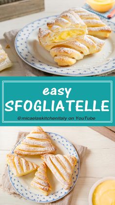 Sfogliatelle with Pastry Cream, Quick and Easy Recipe Italian Pastry Cream, Italian Pastries, Italian Pastry, British Baking