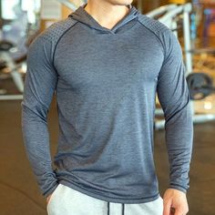 Breathable Quick Dry Men’s Fitness Hooded T Shirt - Men's Fitness Apparel, Men's Sports & Fitness T Shirts | Vivinch Diet Changes, Gym Hoodie, Men Hoodies, Men's Fitness, Training Clothes, Mens Workout Clothes, Training Tops, Sports Hoodies, Sport T-shirts