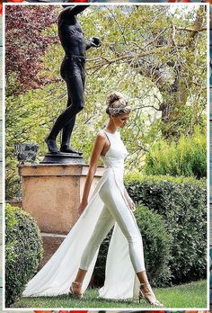 Wedding Jumpsuit - Great! I love them - Visit to See More TODAY! Woman In White, Summer Wedding Outfits, Summer Wedding Outfit Guest, Dresses To Wear, Wedding Guest Outfit Summer, Civil Wedding, Wedding Formal