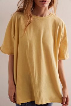 We The Free Nina Tee | Free People Free People Tshirt, Waffle Knit Top, Simple Tees, Ribbed Knit Top, Bralette Tops, Beautiful Knitting, We Wear, Raw Edge, Fashion Tees