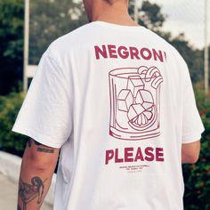 The Negroni Pls. Organic T-shirt in French Navy. A classic cocktail made with gin, vermouth, and Campari. Perfect for any occasion. #negroni #cocktail / #Remain_Silent #Speak_Your_Mind #Athleisure_Men #Typography_Shirts Remain Silent, Speak Your Mind, Fresh Drinks, Classic Cocktail, French Navy, Vermouth, Negroni, Typography Tshirt, Printed Artwork