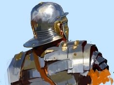 Armor Shading, Armor Painting, Painting Armor, Soldier Photo, Roman Soldier, Roman Soldiers, Roman Art, Medieval Armor, Digital Painting Tutorials