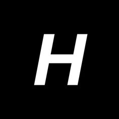 a black and white photo with the letter h on it