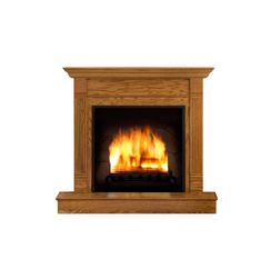 an image of a fireplace with fire in it