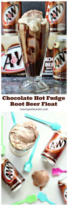 chocolate hot fudge ice cream in a blender