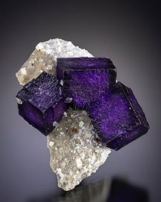 Fluorite, Calcite - Tennessee, USA Purple Fluorite, Fine Minerals, Carthage, Raw Gemstones, The Temple, Gorgeous Jewelry