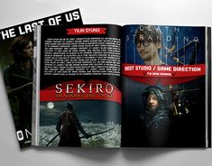 the last of us - sekiro brochure is shown in this image