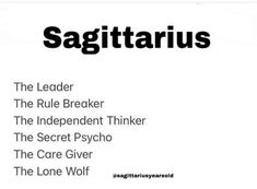 sagittarius the leader the ruler the independent thinker the secret psychic the care giver the lone wolf