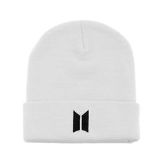 "Super Stretch Fine Gauge Acrylic      Length 12\" One Size Fits Most" Kpop Beanie, Kpop Hat, Bts Logo, Bts Clothing, Chino Hills, Embroidered Beanie, Winter Beanie, Logo Embroidered, Warm Winter