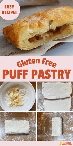 puff pastry recipe for gluten free puff pastry made with floured dough and rolled up