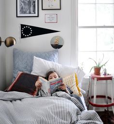 Bedroom Lighting Bedside, Shared Boys Rooms, Kids Bedroom Boys, Boys Bedroom Makeover, Boy Bedroom Design, Children's Bedrooms, Toddler Boys Room