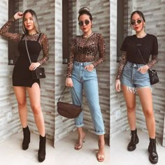 Leopard Top Outfit, Hipster Style Outfits, Body Tule, Looks Hippie, Animal Print Outfits, Alt Outfits, Summer Outfit Inspiration, Indie Fashion, Looks Chic