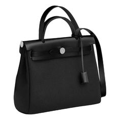 Pre-Owned Vintage Hermes Birkin Kelly Herbag. Black. Silver Hardware In Great Condition. Box Included. Has Been Authenticated. Please Reach Out For More Information Or Additional Photos. Modern Black Epsom Leather Bag, Elegant Shoulder Bag With Branded Hardware And Epsom Leather, Elegant Epsom Leather Shoulder Bag With Branded Hardware, Black Epsom Leather Top Handle Bag, Black Epsom Leather Evening Bag, Designer Black Bag In Epsom Leather, Designer Black Epsom Leather Bag, Black Epsom Leather Rectangular Bag, Black Epsom Leather Office Bags