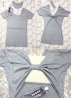 the instructions for how to make a t - shirt with an origami pinwheel