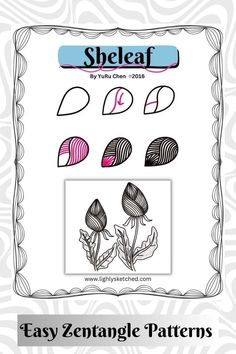 the printable pattern for shellaf's easy - to - use designs