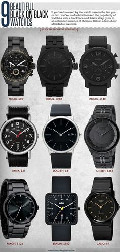 black on black watches | juwelier-haeger.de #ad Speedmaster Omega, Herren Style, Black On Black, Beautiful Watches, Watch Collection, Black Watch, Casio Watch, Cool Watches, Watch Design