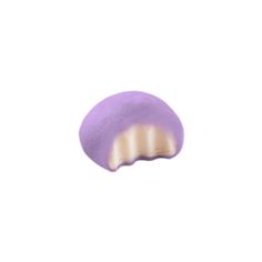 a purple and white round object on a white background with no image to describe it