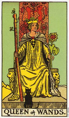 the queen of wands tarot card