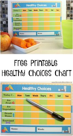 Free Healthy Choices Printable Health Class, Childhood Obesity, Childrens Health, Eat Fruit, Nutrition Education, Baby Led Weaning, Kids Nutrition, Kids Health