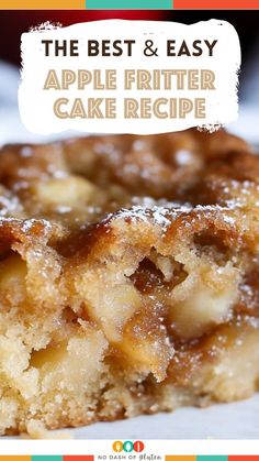 the best and easy apple fritter cake recipe