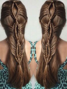 Fishtail braided lopped hairstyle idea inspiration hairspiration  @mimiamissari Medieval Hairstyles, Fishtail Braid, Cool Braid Hairstyles, Cool Braids, Beautiful Braids, Long Hair Women, Different Hairstyles, Fish Tail Braid, Hair Art