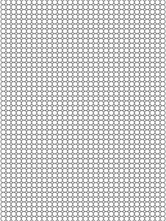 a black and white pattern with small circles on the bottom half of it, as well as smaller dots in the middle