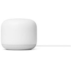 the google home speaker is plugged in