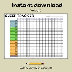 Simple Sleep Tracker, instant download Sleep Journal, Journal Digital, Sleep Cycle, Sleep Tracker, Digital Products, Art Collection, Instant Download, Sleep