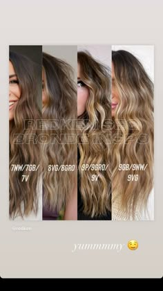 Fall Toner For Blondes, Fall Blonde Formula, Shades Eq Warm Blonde Formula, Color Melt Formulas, Blonde Redken Shades Formula, Golden Blonde Shades Eq Formula, Warm Blonde Formula, Bronde Formula Shades Eq, Brunette Toner