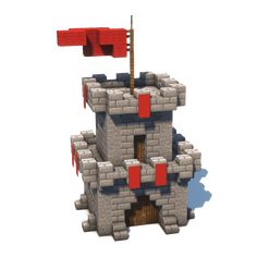 Medieval Style – Build It Mini Castle Minecraft, Minecraft Mini Castle, Minecraft Medieval Buildings, Minecraft Decoration Ideas, Minecraft Create, Medieval House, Minecraft Castle, Minecraft Medieval