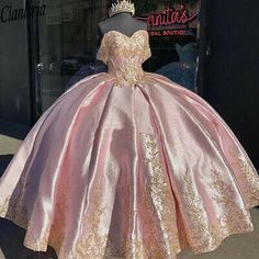 Top Seller for Pink Elegant Sweet 16 Quinceanera Dresses For Girls Corset Prom Pageant Gowns, Women's Clothing Pink And Gold Quinceanera Dress, Pink Quince Theme, Light Pink Quinceanera Dresses, Elegant Sweet 16, Pink Quinceanera Dresses, Xv Dresses, Quinceanera Dresses Gold, Pink Quinceanera, Quinceanera Pink