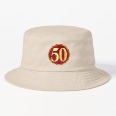 Get my art printed on awesome products. Support me at Redbubble #RBandME: https://www.redbubble.com/i/bucket-hat/50-by-CreaTwinkles/160947350.51XZU?asc=u Number 50