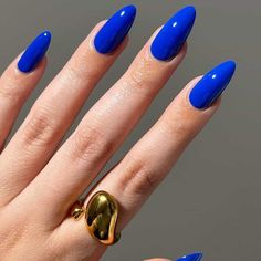 30+ Gorgeous Blue Nail Designs You Have to Try - Colors and Tips Blue Nails Royal, Wave Nails, Royal Blue Nails, Blue French Tips, Artistic Ideas, Back To School Nails, Blue Polish, School Nails, Red Nail Designs