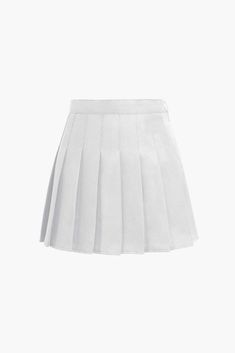 Pleated Mini Skirt Mini Tennis Skirt, Mini Skirt White, Y2k Aesthetic Fashion, Chic Skirt, Chic Skirts, Skirt Y2k, Skirt White, Skirts Online, List Style