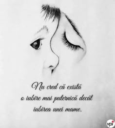 a drawing of a woman's face with her eyes closed and the words in spanish above it