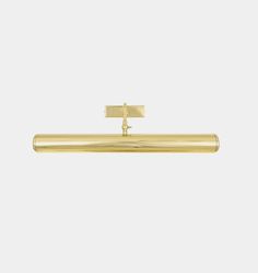 a gold tie bar on a white background