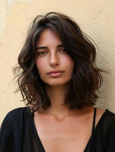 Best Medium Hairstyles for Round Faces - Top Picks Textured Bobs, Medium Curly Hair Styles, Hair Guide