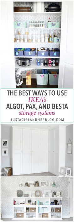 the best ways to use ikea's, pax and besta storage systems