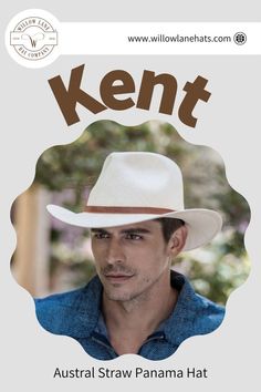 Austral Straw Panama Hat - Kent Cowboy Style Women