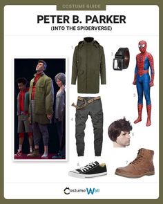 Peter B Parker Spiderverse, Spider Man Oc Male, Peter Parker Outfit, Spider Suits, Spier Man, Costume Wall, Pete The Cat Costume, Frickin Bats