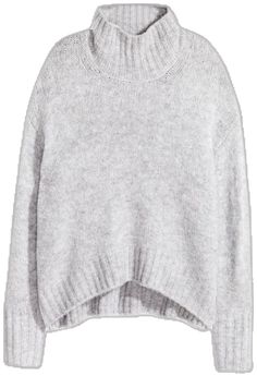 H&m Knit Tops For Fall, Fall Knit Tops By H&m, H&m Knit Long Sleeve Sweater, H&m Long Sleeve Knit Sweater, Casual H&m Chunky Knit Sweater, H&m Casual Chunky Knit Sweater, H&m Textured Knit Tops For Fall, Casual H&m Winter Sweater, H&m Casual Winter Sweater