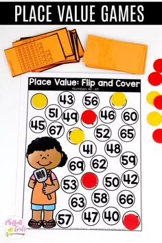 place value and cover game for kids to play