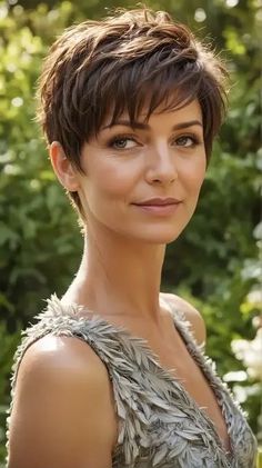 Short Pixie Haircuts For Round Faces, Braided Rose Hairstyle, Very Short Pixie, Winter Update, Shortish Hair, Styles For Black Women, Feathered Layers