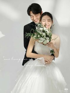 Korean Wedding Studio Photoshoot, Pre Wedding Photoshoot Korean, Prewed Korean Style, Prewedding Studio, Prenuptial Photoshoot, Prewedding Photo