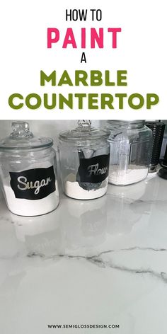 how to paint a marble counter top