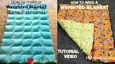 how to make a weighted blanket with free video