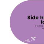 a purple circle with the words side huddle io on it