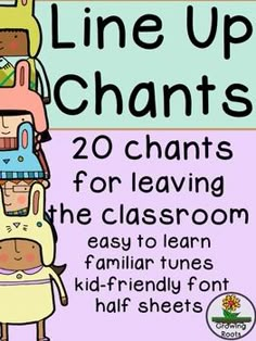 a poster with the words line up shants and two children on top of each other