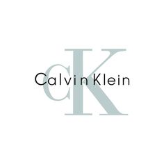 the logo for calvin klein's new clothing line, called in black and white